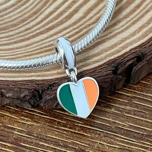 Pandora Ireland Flag Bead Charm Travel Charm